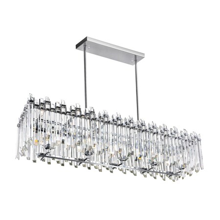 Cwi Lighting Henrietta 10 Light Chandelier With Chrome Finish 1065P47-10-601-RC